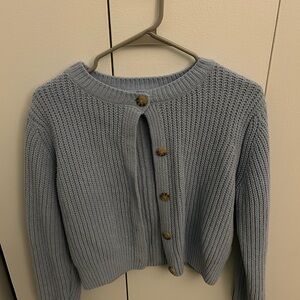 Crop knitted cardigan